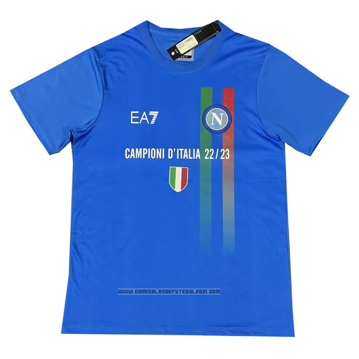 Tailandia Camisola Naples Special 2022-2023 Azul